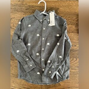 Janie and Jack- Boy’s embroidered polar bears - NWT